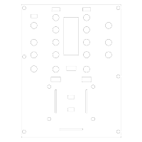 Pioneer DJM-S3 2 Channel Mixer custom skins, created online by